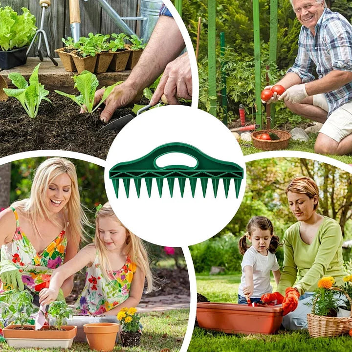 ⏳Begrenzte Zeit 50% Rabatt💥🌱Garten-Saatgutabstandshalter & Dibbler - 12-Loch-Präzisions-Pflanzwerkzeug