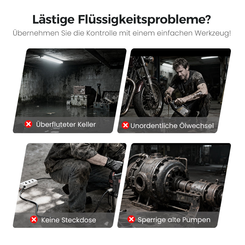 🔋 50% RABATT! ✨Hochleistungs-Öl- & Wasserpumpen-Set