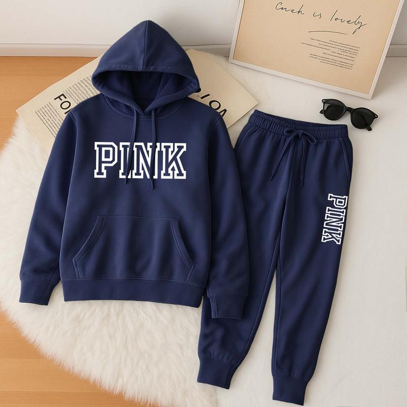 Unisex-Set aus einfarbigen Oversize-Hoodies und Jogginghosen