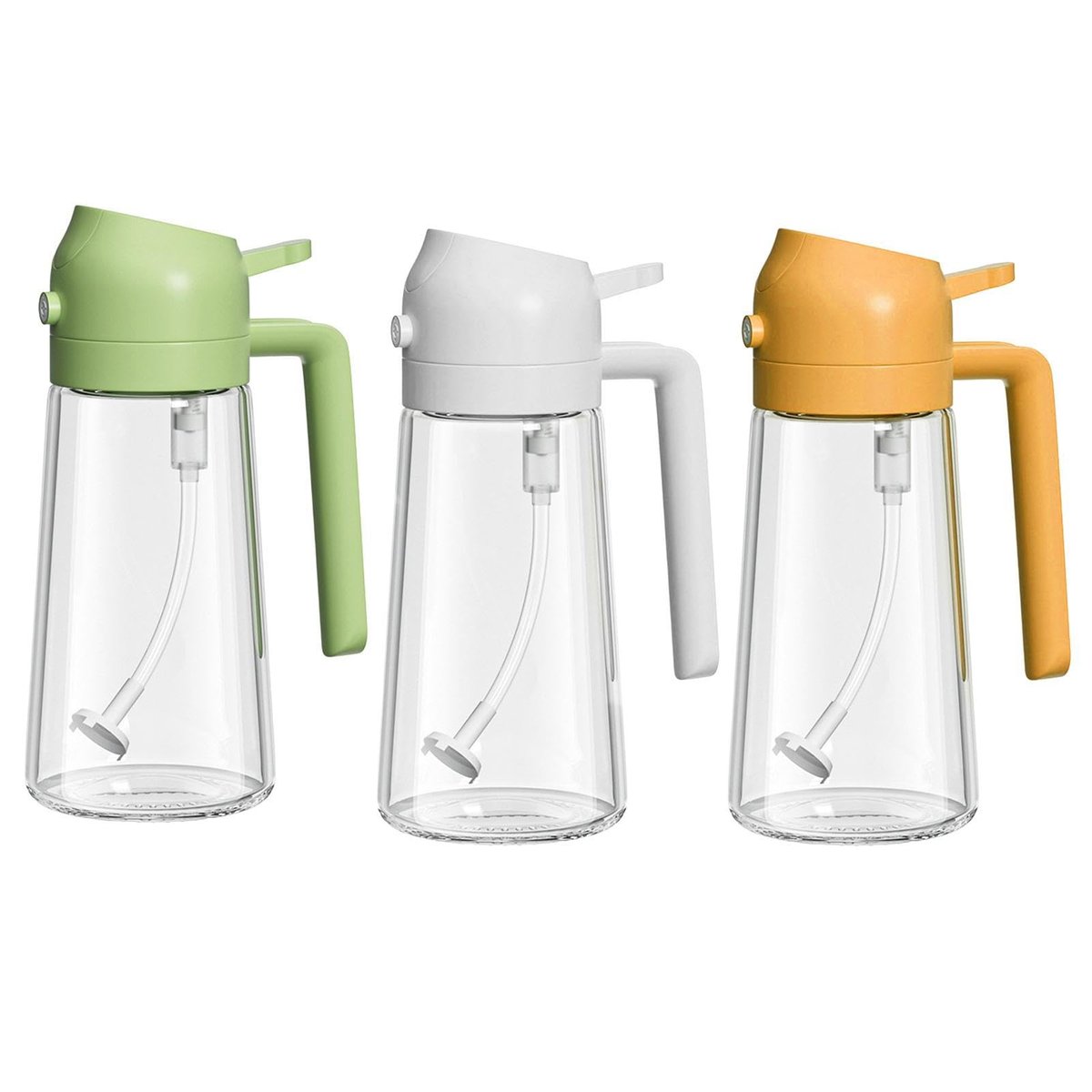 🍾🍾Unverzichtbar für jeden Haushalt✨💕2-in-1-Sprühflasche und Ölspender aus Glas