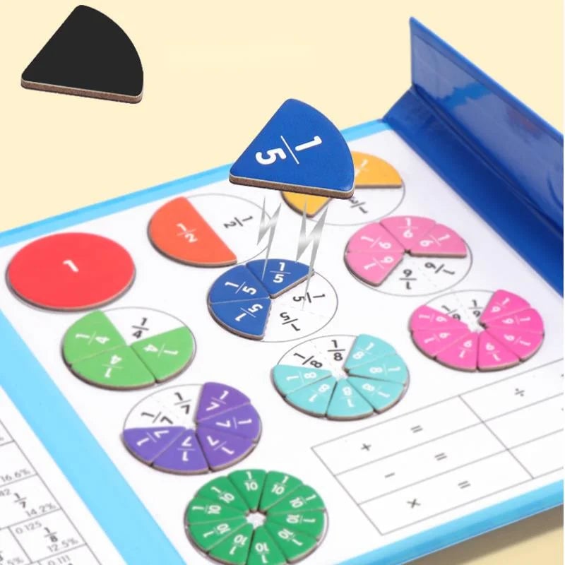 🧩 50% RABATT! 🎨 Magnetisches Bruchpuzzle für Kinder – Fördert Feinmotorik, Buntes Design & Sicheres Spielen ✨