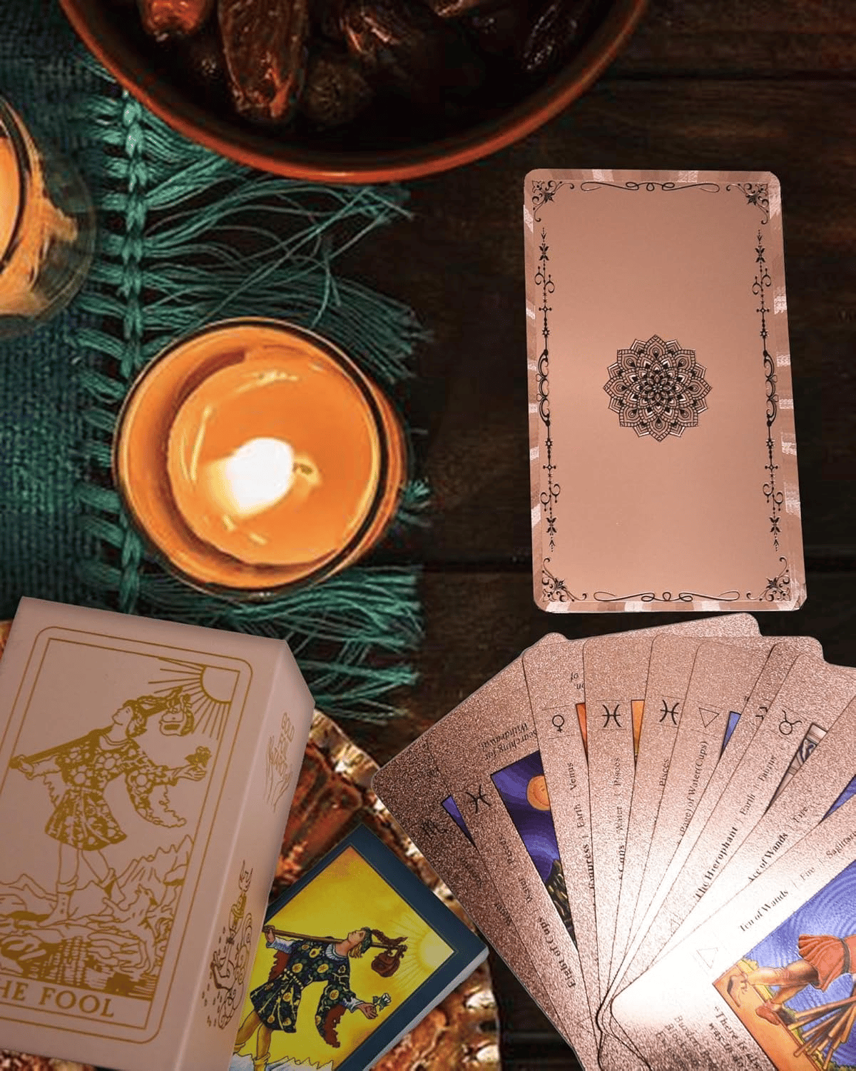 🔮 50% RABATT JETZT! ✨ Witchy Cauldron Tarotkarten-Set – Roségold, Inklusive Begleitbuch & Wasserdichte Folien 🎴📖