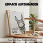 🧻Lustige Wanddekoration fürs Badezimmer - Esel-Bild mit der Aufschrift „Nice Ass" (Schöner Arsch)