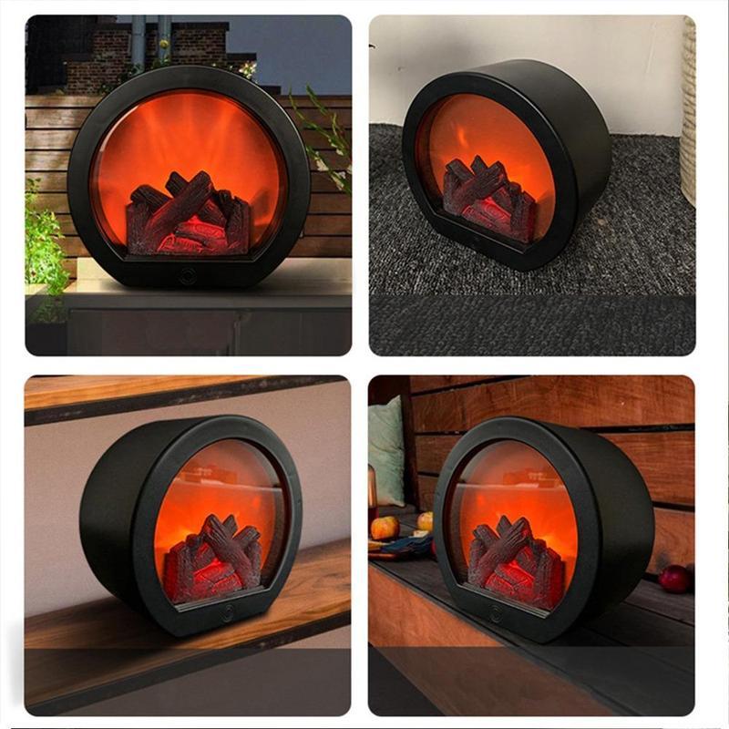 🔥🔥LAST DAY-KAMPANJ - 49% RABATT🔥Flamlös LED-eldstad Dekorativ lanternlampa