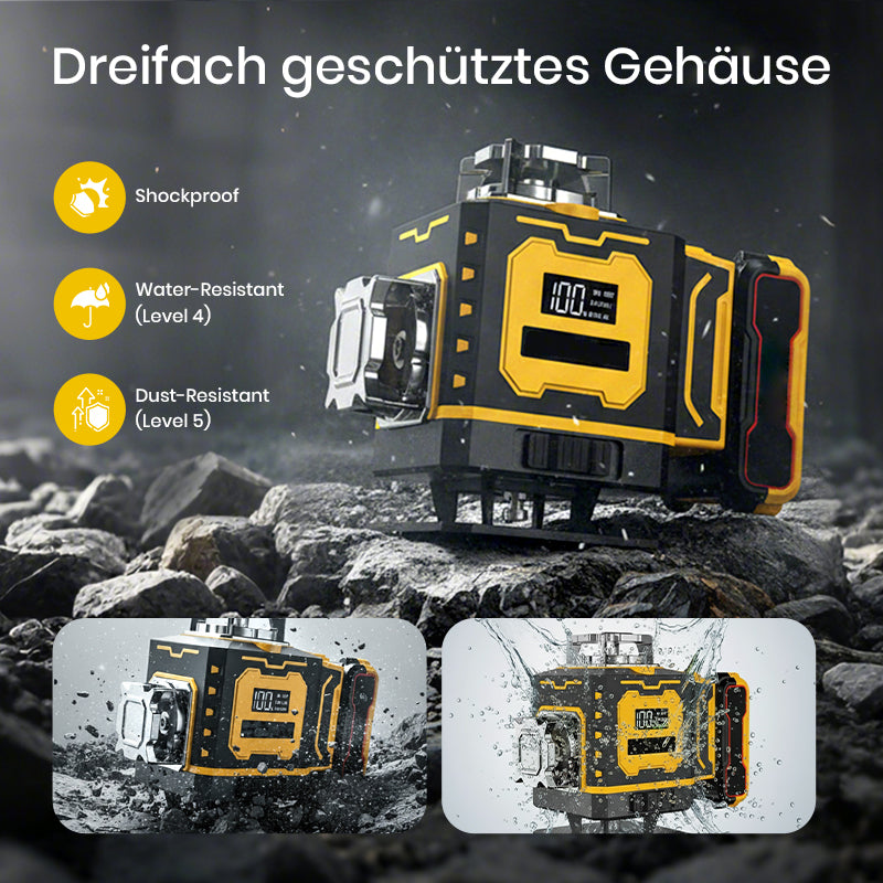 📏 60% RABATT! 🔦 Multifunktions-Laserwasserwaage – Selbstnivellierend, Horizontale & Vertikale Linien & Ideal für Heimwerker 🔧