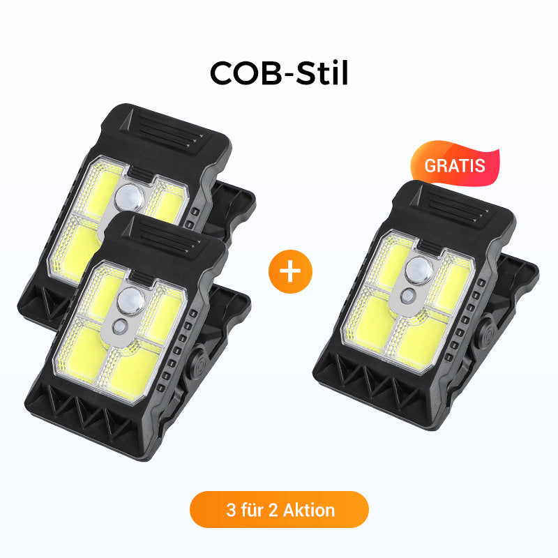 Solar-Clip-Leuchte mit Bewegungssensor. Perfekt für Garten, Balkon & Terrasse!