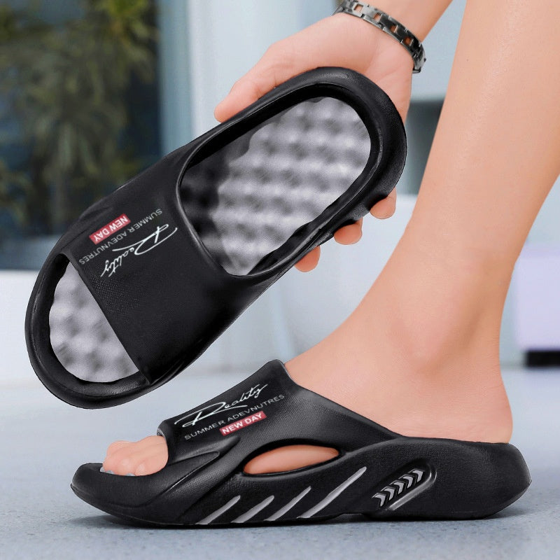💥67% SPAREN 🦶Rutschfeste Cloud-Pantoletten für Herren mit dicker Sohle🌊Erfrischend und hautfreundlich