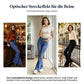 🔥Solange der Vorrat reicht 50 % Rabatt!🎉Damen High-Waist Schlagjeans aus Stretch-Denim