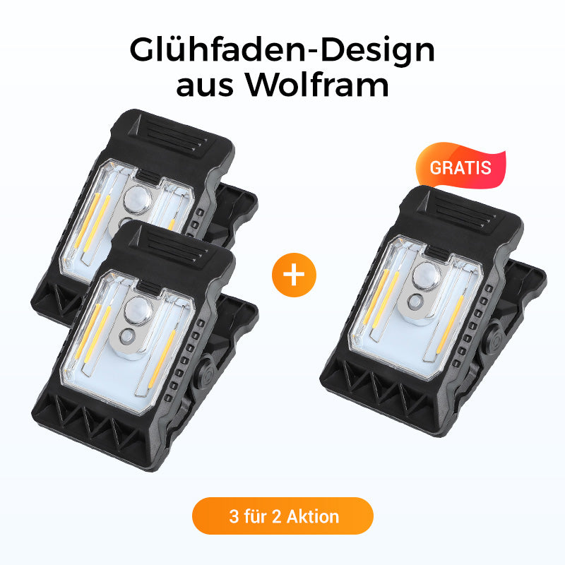 Solar-Clip-Leuchte mit Bewegungssensor. Perfekt für Garten, Balkon & Terrasse!
