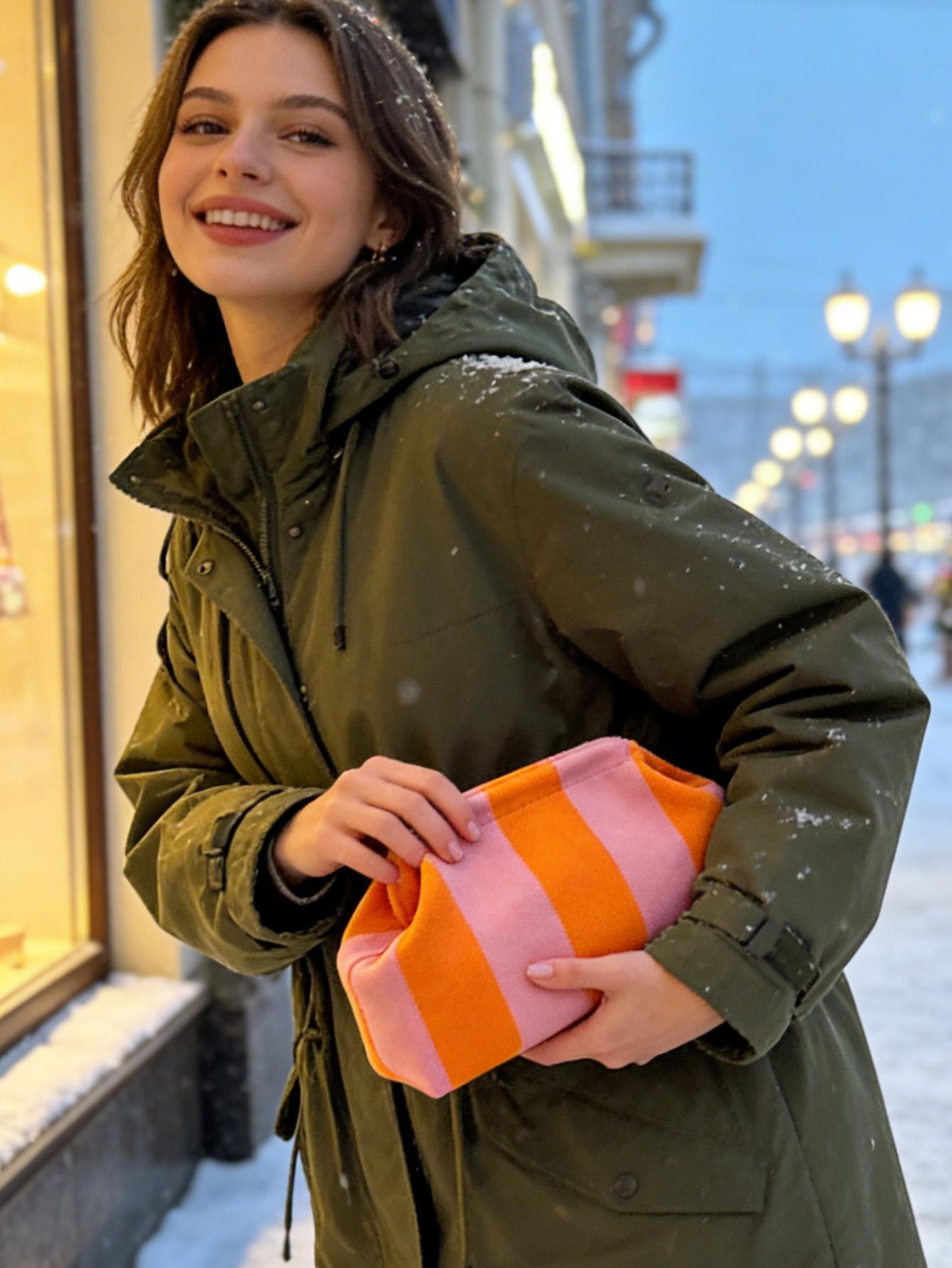 🎨Damen-Handtasche mit Streifen☁️