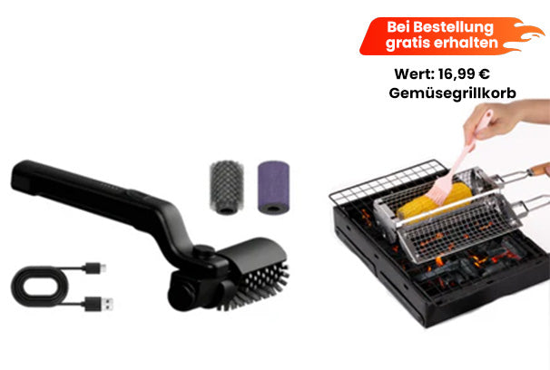 🔥🔥🍖 50% Rabatt  ⚡️Kabelloser elektrischer Grillbürstenreiniger🍔Es gibt derzeit auch günstige Kombi-Angebote💪
