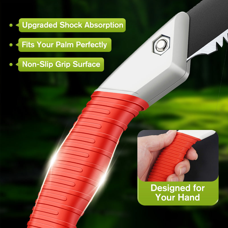 Leichte und scharfe Universalsäge mit Scheide – SK5-Stahl, schneller Schnitt & ergonomischer Griff 🔪