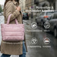 💜Begrenzter Verkauf 50 % RABATT 👜Wasserdichte Luftpolstertasche für Damen, 20 l, flauschige Tragetasche, gesteppte Laptop-Schulterhandtasche