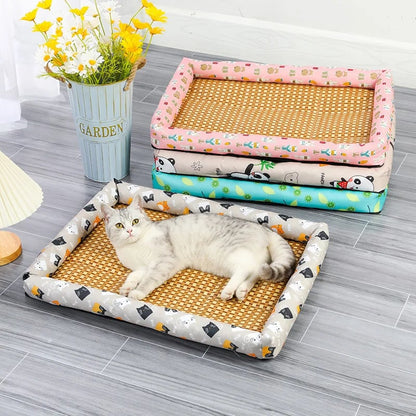 Eis-Rattan-Kühlbett für Katzen/Hunde