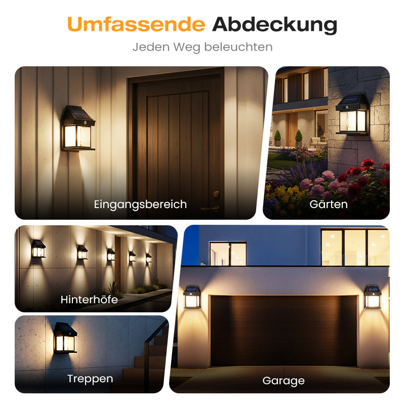 🐺✨ 2 kaufen, 1 gratis! Bewegungs-Sensor Solar-Wandleuchte in Wolfram-Design – automatisch, wetterfest & energieautark. Perfekte Sicherheitsbeleuchtung für Garten und Eingang. 🌞🔋