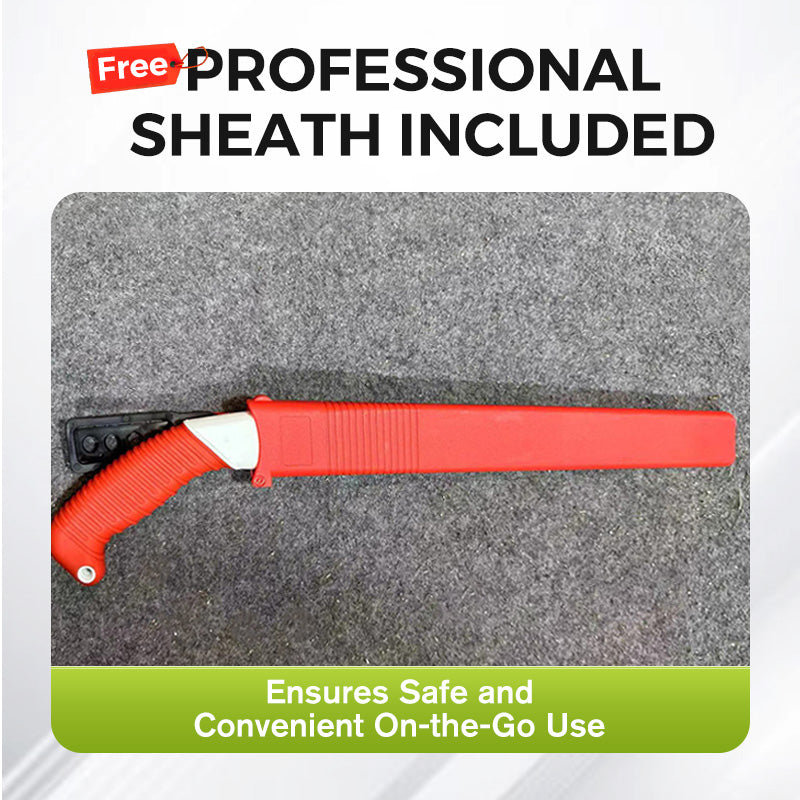 Leichte und scharfe Universalsäge mit Scheide – SK5-Stahl, schneller Schnitt & ergonomischer Griff 🔪