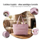 💜Begrenzter Verkauf 50 % RABATT 👜Wasserdichte Luftpolstertasche für Damen, 20 l, flauschige Tragetasche, gesteppte Laptop-Schulterhandtasche