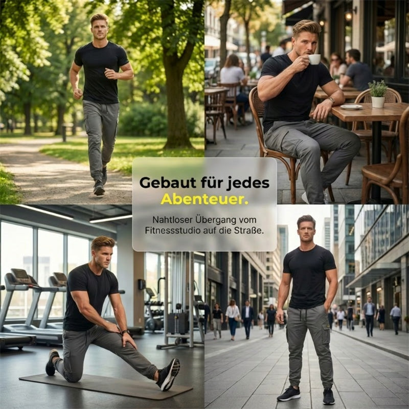 【Zeitlich begrenzt: 50 % Rabatt】👖Lässige Cargohose für Herren mit Kordelzug