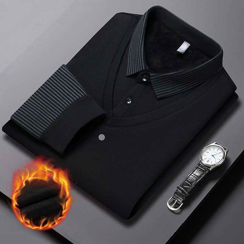 👔👔2025 neuestes Modell🔥🔥Gestreiftes Revers Fake Zweiteiliges Hemd