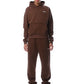 Unisex-Set aus einfarbigen Oversize-Hoodies und Jogginghosen