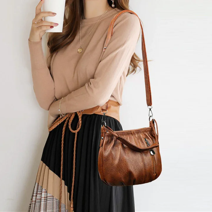 👜 60% RABATT! 💼 Damen Plissee-Handtasche – Weiches Material, Mehrere Tragemöglichkeiten & Stilsicher ✨