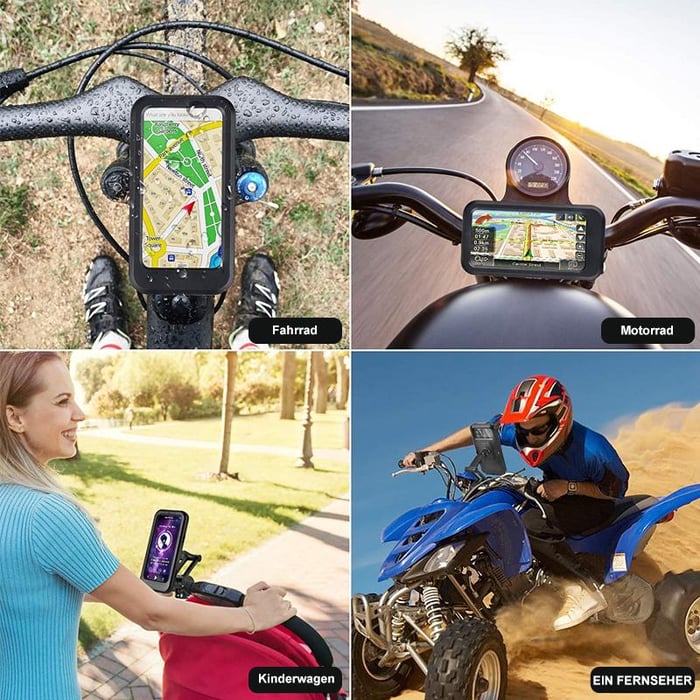 🚴‍♂️💦【Wasserdicht & Stoßfest】Fahrrad-Handyhalter - HALBER PREIS!