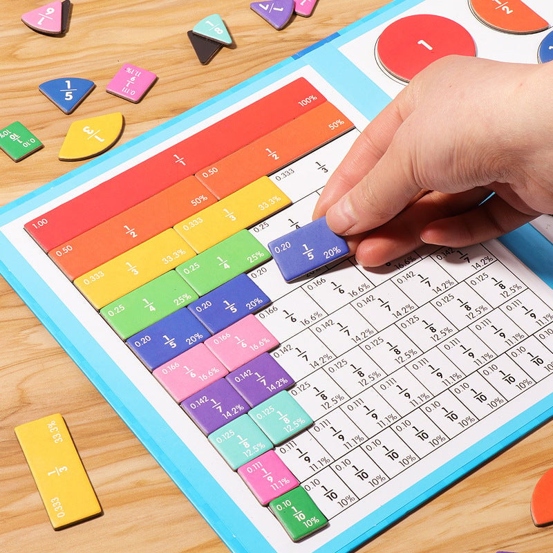 🧩 50% RABATT! 🎨 Magnetisches Bruchpuzzle für Kinder – Fördert Feinmotorik, Buntes Design & Sicheres Spielen ✨