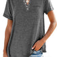 👕 50% RABATT! ✨ Modisches Unifarbenes Kurzarm-T-Shirt – Bequemer Schnitt, weicher Stoff & perfekt für den täglichen Gebrauch – vielseitig kombinierbar 🌿