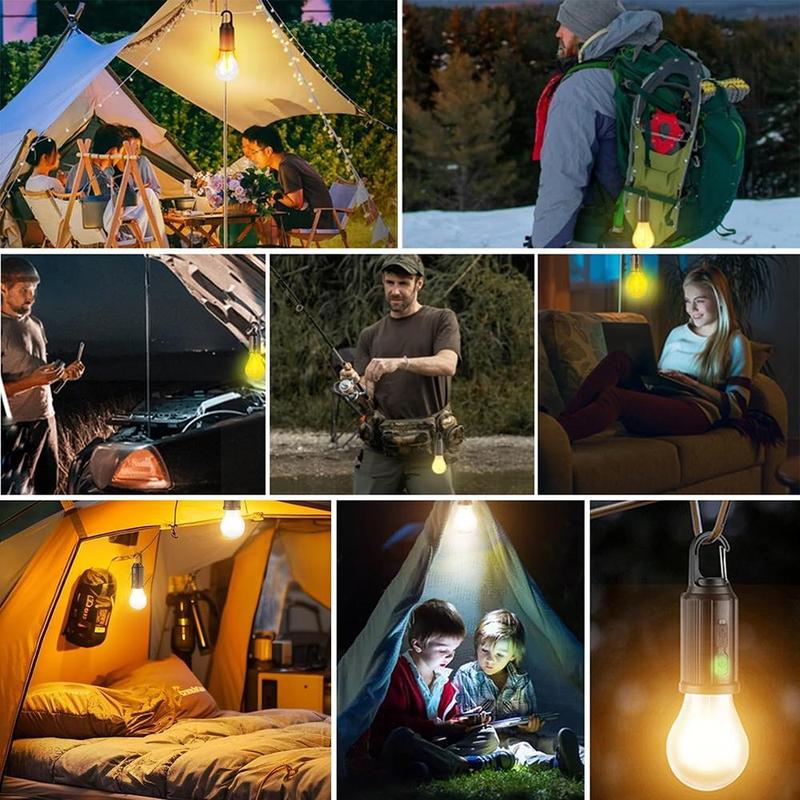 Outdoor Camping Hängende Typ-C Aufladung Retro Glühbirne Beleuchtung Dekoration