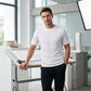 👕🔥 Herren-T-Shirt – strukturierter Aufdruck, reine Baumwolle, lockere Passform. 50% RABATT!