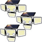 Solar-Außenleuchten – 3000 lm, 188 LEDs, Bewegungsmelder