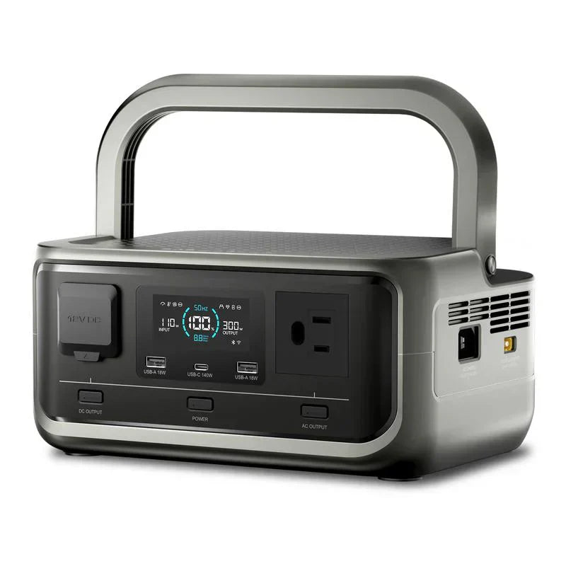🔋Tragbare Powerstation, 256Wh LiFePO4 Akku, 300W (Max 600W) Solargenerator, <20 ms USV, 100W USB C Ausgang, 3000 Ladezyklen Für Camping Draußen Reisen Notfälle Spieler Festival