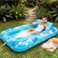 Sloosh XL Aufblasbarer Sonnenbad-Pool-Liegestuhl mit Becherhalter, 178x117cm Extra Große Pool-Schwimmliege für Erwachsene mit Kopfkissen, 4-in-1 Sonnenbadewanne Floatie, Schwimmbett-Liege für Wasser, aufblasbares Sofa Schwimmen