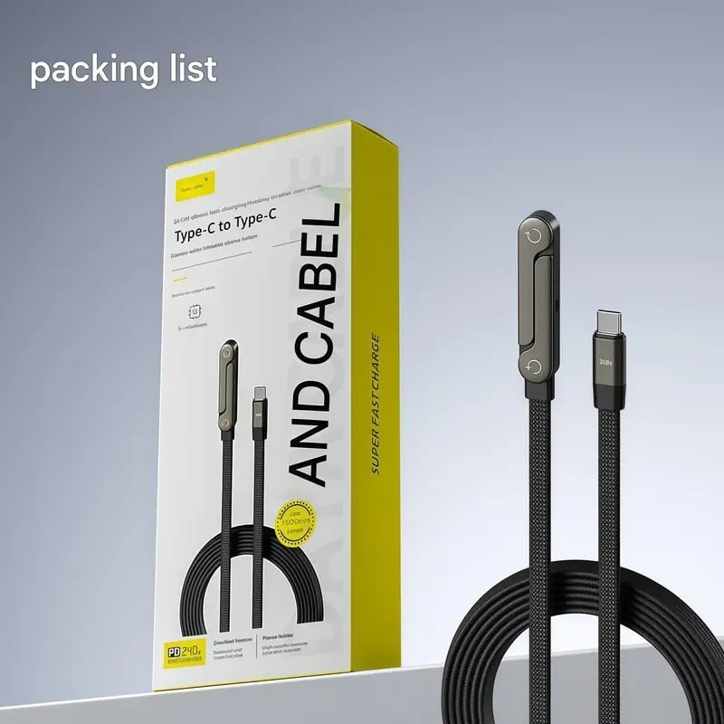 🔥Solange der Vorrat reicht 50% Rabatt!🎉2-in-1-Geflochtenes Schnellladekabel mit integriertem Handyhalter