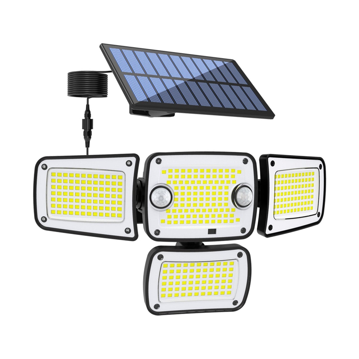 Solar-Außenleuchten – 3000 lm, 188 LEDs, Bewegungsmelder