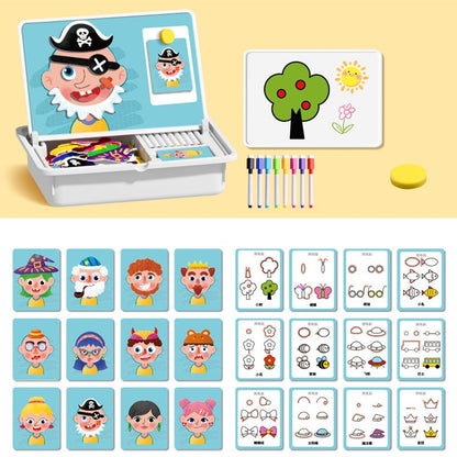 🔥While Supplies Last 40% OFF!🎉 Magnetic Puzzle Dress-Up Game Children's Double-Sided Educational Toy Portable Preschool Learning Toy