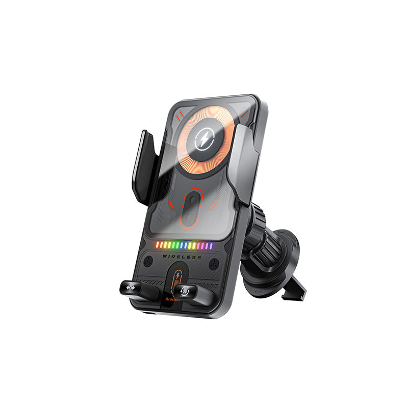 📢📢53 % Rabatt!! ⏰Intelligenter 2-in-1-Autotelefonhalter mit automatischer Drehfunktion und kabellosem Ladegerät⚡