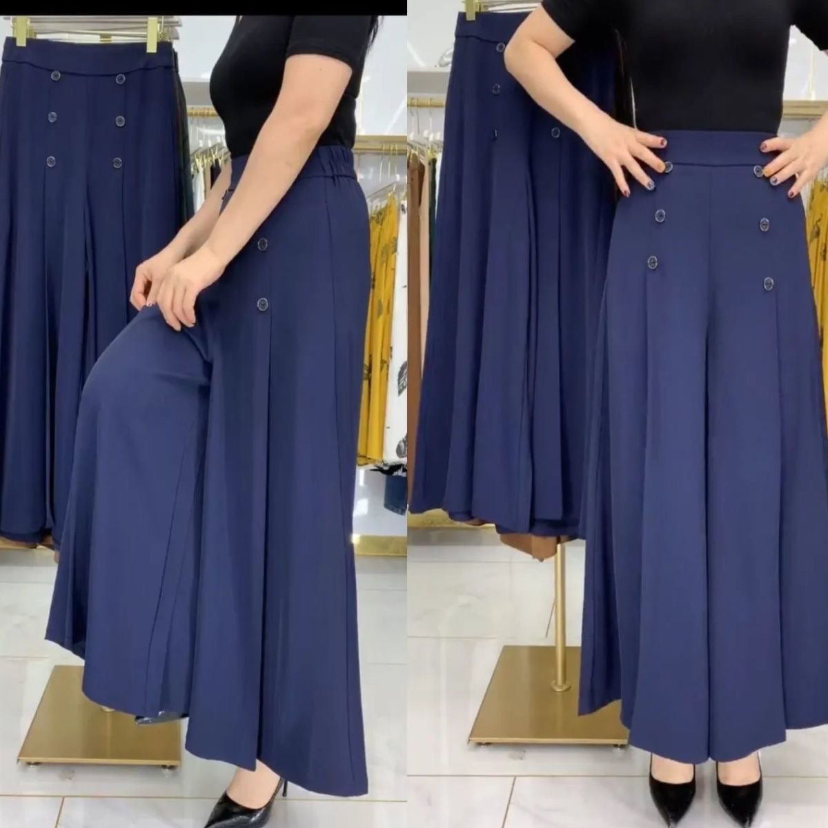 👖 60% RABATT JETZT ! 🔥 Falten-Weitbeinhosen – Schmeichelhafte Silhouette, Bequemer Tragekomfort & Vielseitiger Stil 💃