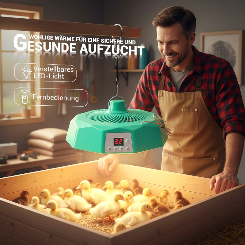 Wärmelampe mit Fernbedienung für die Geflügelhaltung