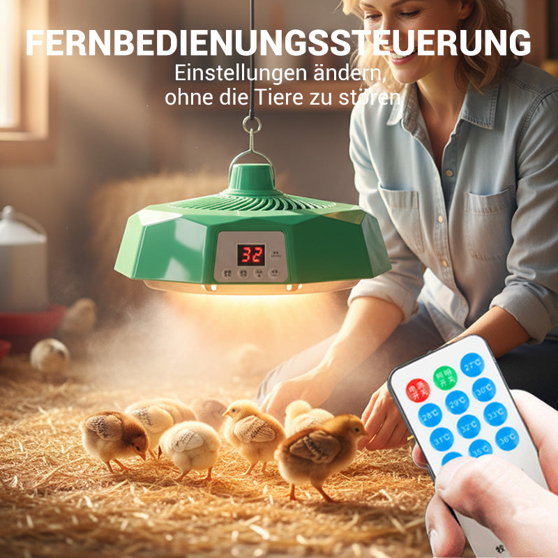 Wärmelampe mit Fernbedienung für die Geflügelhaltung