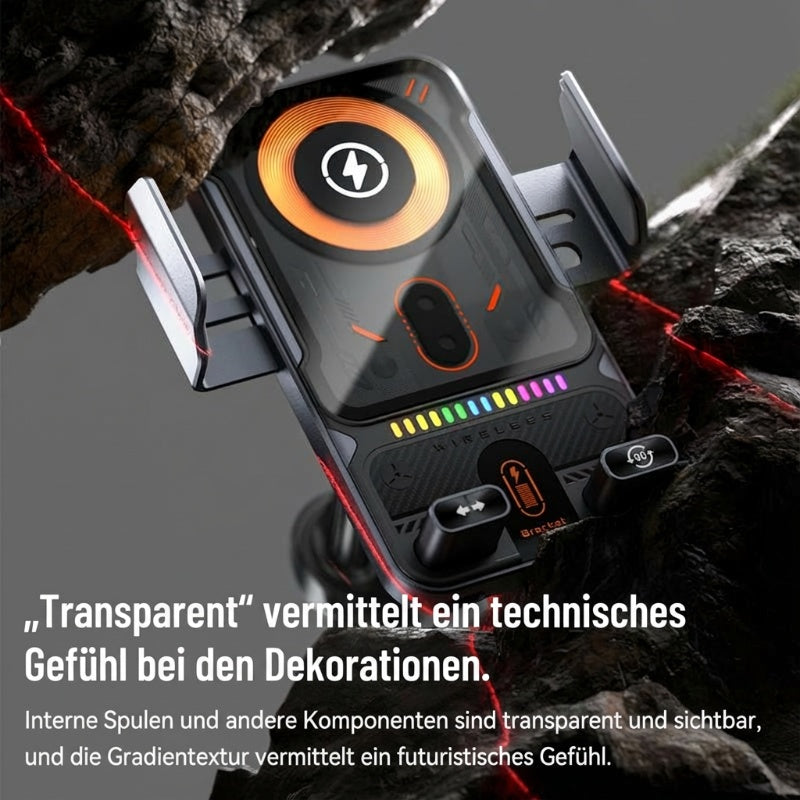📢📢53 % Rabatt!! ⏰Intelligenter 2-in-1-Autotelefonhalter mit automatischer Drehfunktion und kabellosem Ladegerät⚡