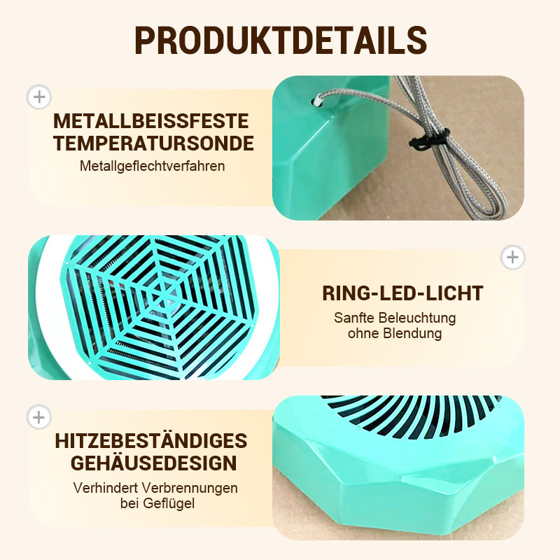 Wärmelampe mit Fernbedienung für die Geflügelhaltung