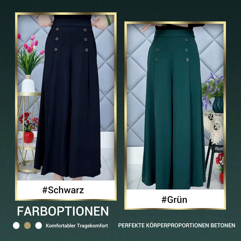👖 60% RABATT JETZT ! 🔥 Falten-Weitbeinhosen – Schmeichelhafte Silhouette, Bequemer Tragekomfort & Vielseitiger Stil 💃