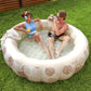 Sloosh XL Aufblasbarer Sonnenbad-Pool-Liegestuhl mit Becherhalter, 178x117cm Extra Große Pool-Schwimmliege für Erwachsene mit Kopfkissen, 4-in-1 Sonnenbadewanne Floatie, Schwimmbett-Liege für Wasser, aufblasbares Sofa Schwimmen