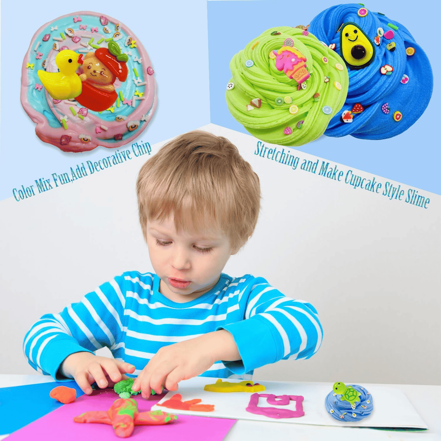 ⏰Weihnachtsangebot: 48 % Rabatt!!🎁Super Clay Slime DIY Weicher & Knetbarer Knete Duftender Sensorischer Knete