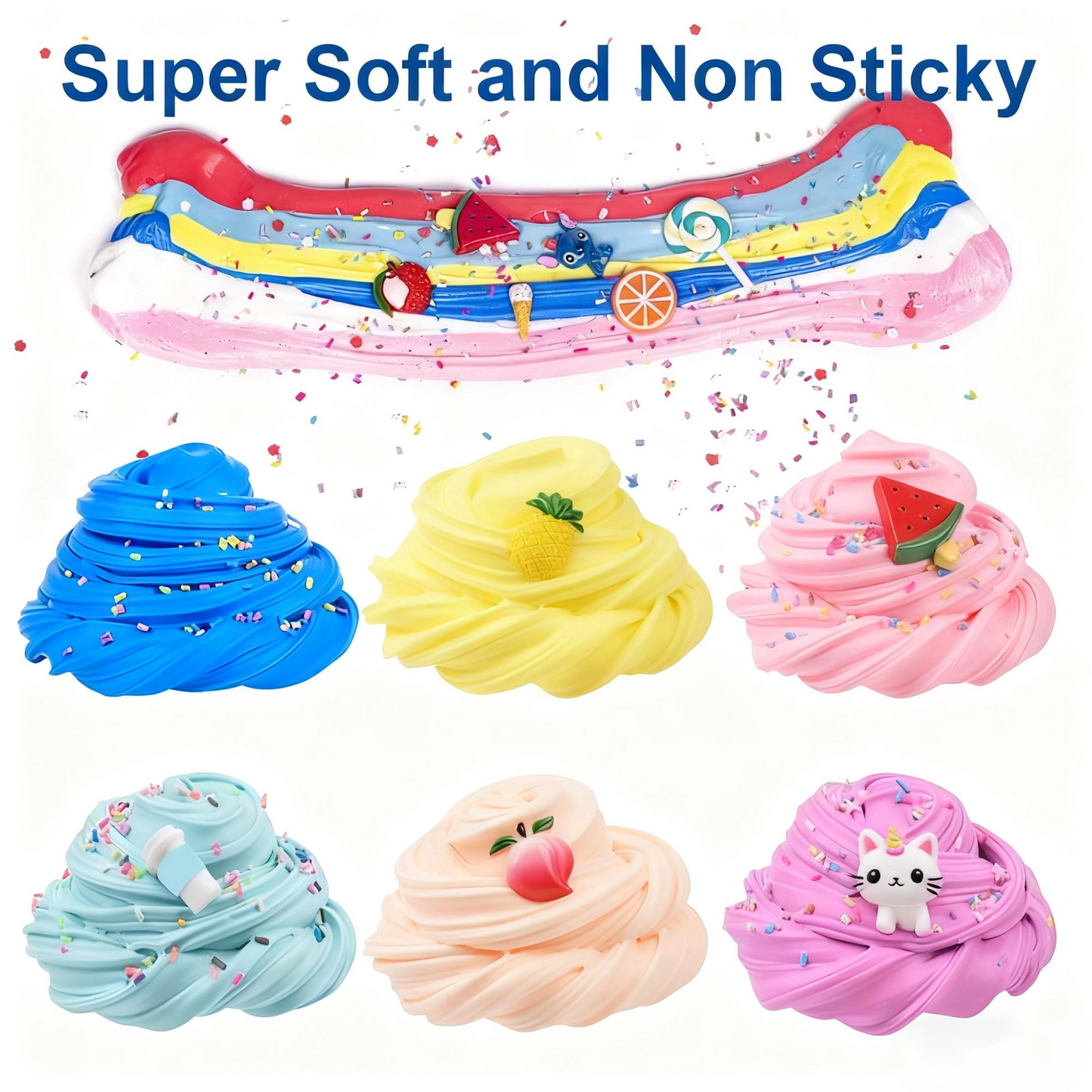 ⏰Weihnachtsangebot: 48 % Rabatt!!🎁Super Clay Slime DIY Weicher & Knetbarer Knete Duftender Sensorischer Knete
