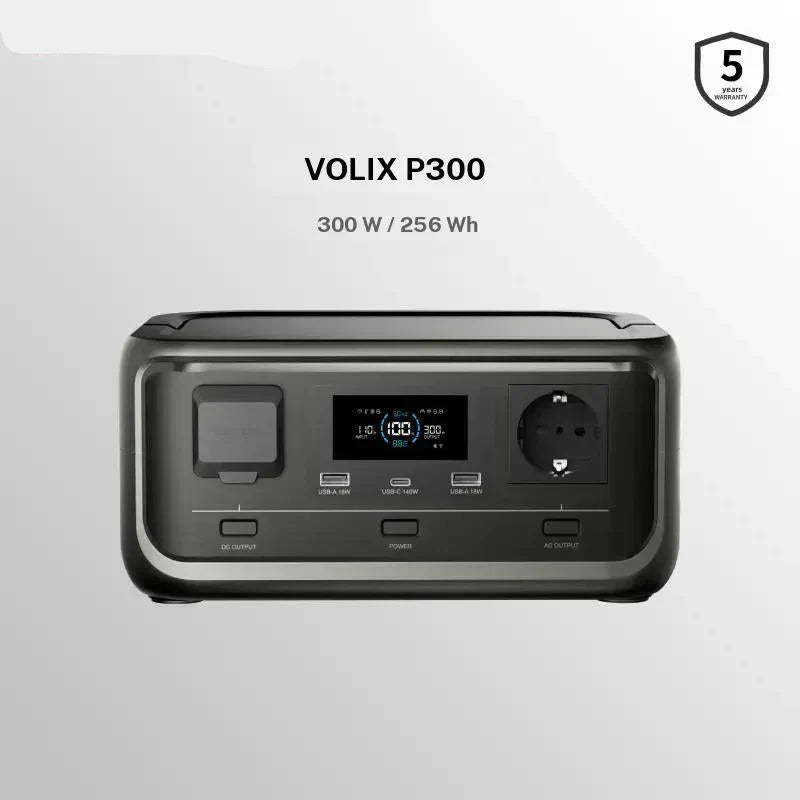 🔋Tragbare Powerstation, 256Wh LiFePO4 Akku, 300W (Max 600W) Solargenerator, <20 ms USV, 100W USB C Ausgang, 3000 Ladezyklen Für Camping Draußen Reisen Notfälle Spieler Festival