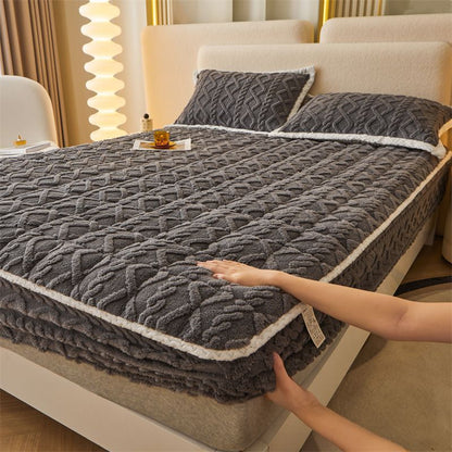 ⏳ Letzter Tag: 50 % auf das gesamte Sortiment!❄️🛌Wärmendes Flanell-Spannbetttuch - Aus weichem Baumwoll-Flanell mit hoher Taschenhöhe & rutschfesten Gummizügen für Komfort zu jeder Jahreszeit