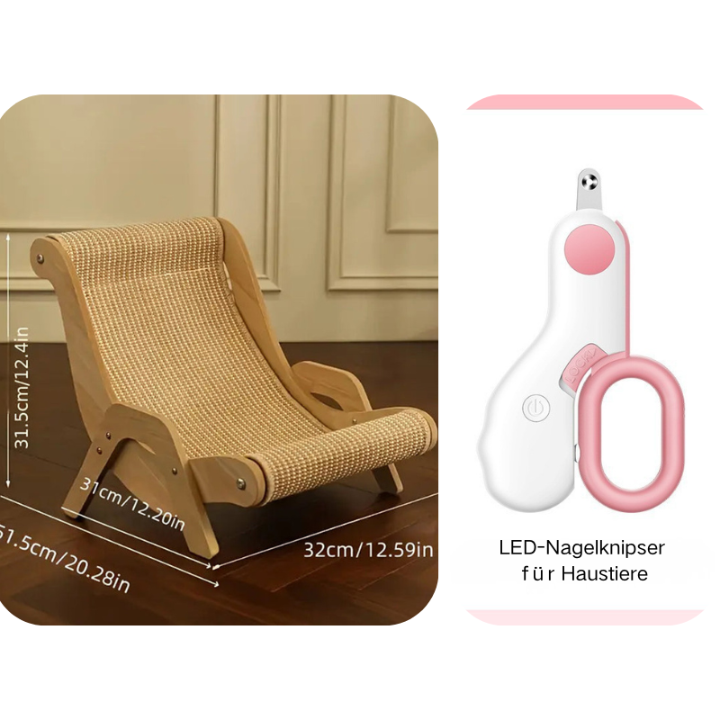 🐱 50% RABATT! ✨ 2-in-1-Kratzbaum aus Sisal – Neuheit 2026 – Platzsparend, Langlebig & Perfekt zum Krallenwetzen 🏠