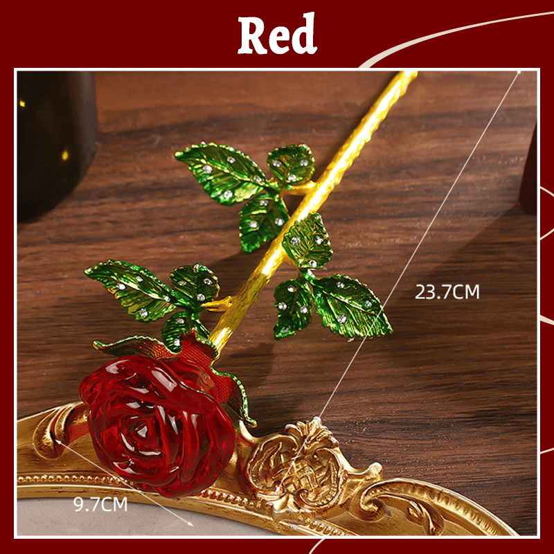 Ewig Blühende Kristallrose – Funkelnde Kristallblüter, Langlebige Schönheit, Exquisites Geschenk für Geburtstag & Jubiläum 🎁